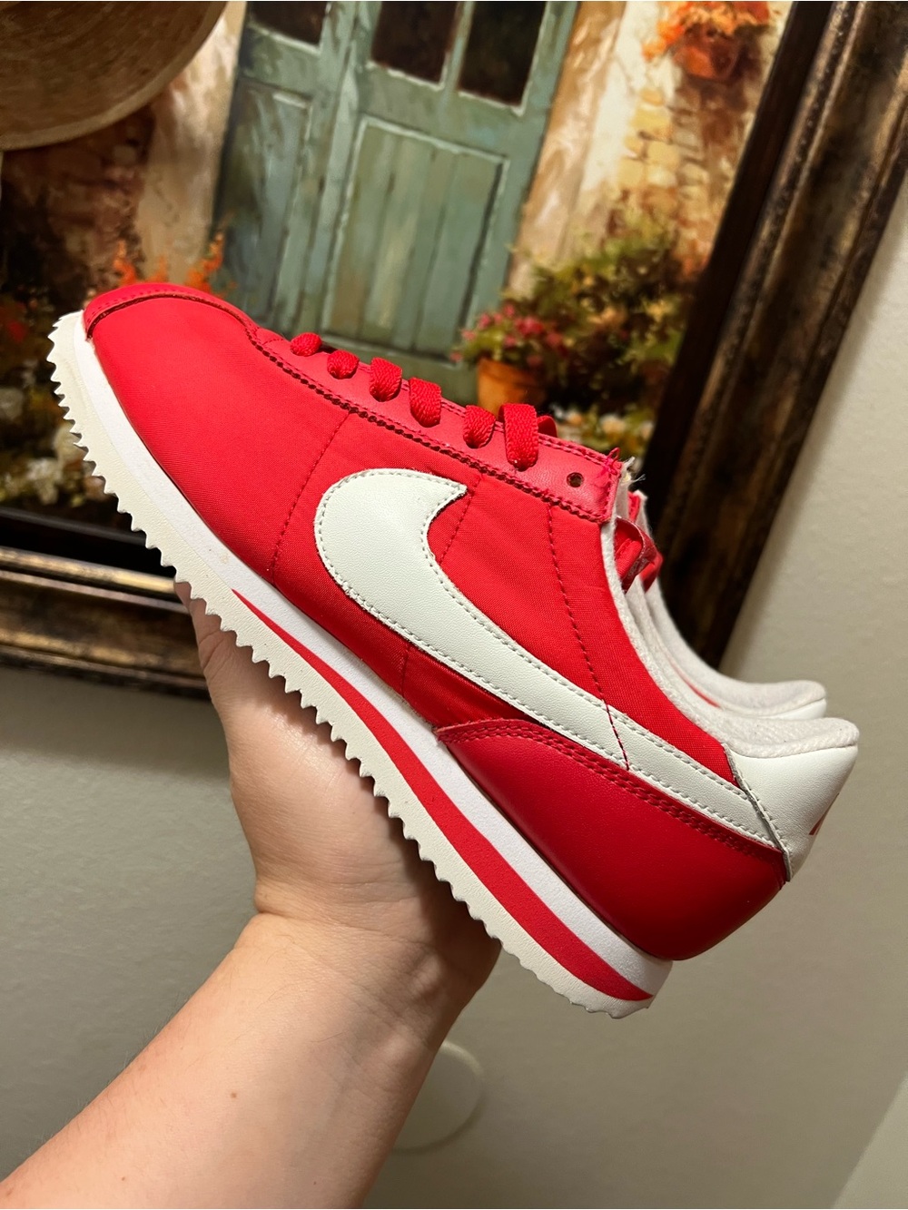 Nike Cortez Basic Nylon Red sneakers rare - Picture 15 of 16